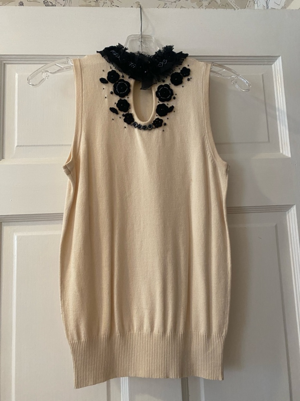 Pink Tartan Knit Cami. Neiman Marcus. Sz. XS